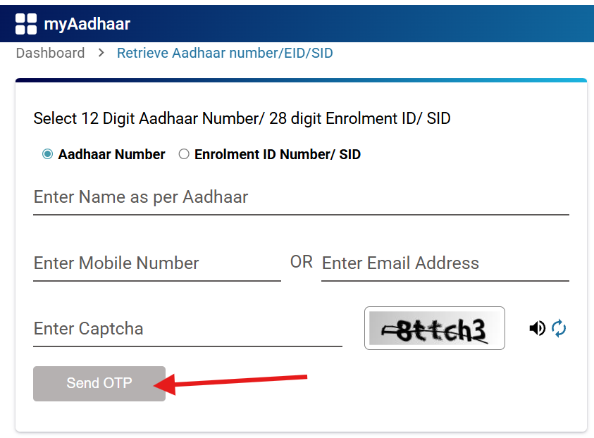 How to get Aadhaar No or Enrollment?
