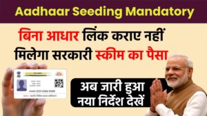 Aadhaar Seeding Mandatory: बिना आधार लिंक कराए नहीं मिलेगा सरकारी स्कीम का पैसा, जारी हुआ नया निर्देश